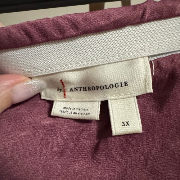Anthropologie Lilac Bias Cut Satin Skirt 3x - Picture 2 of 5